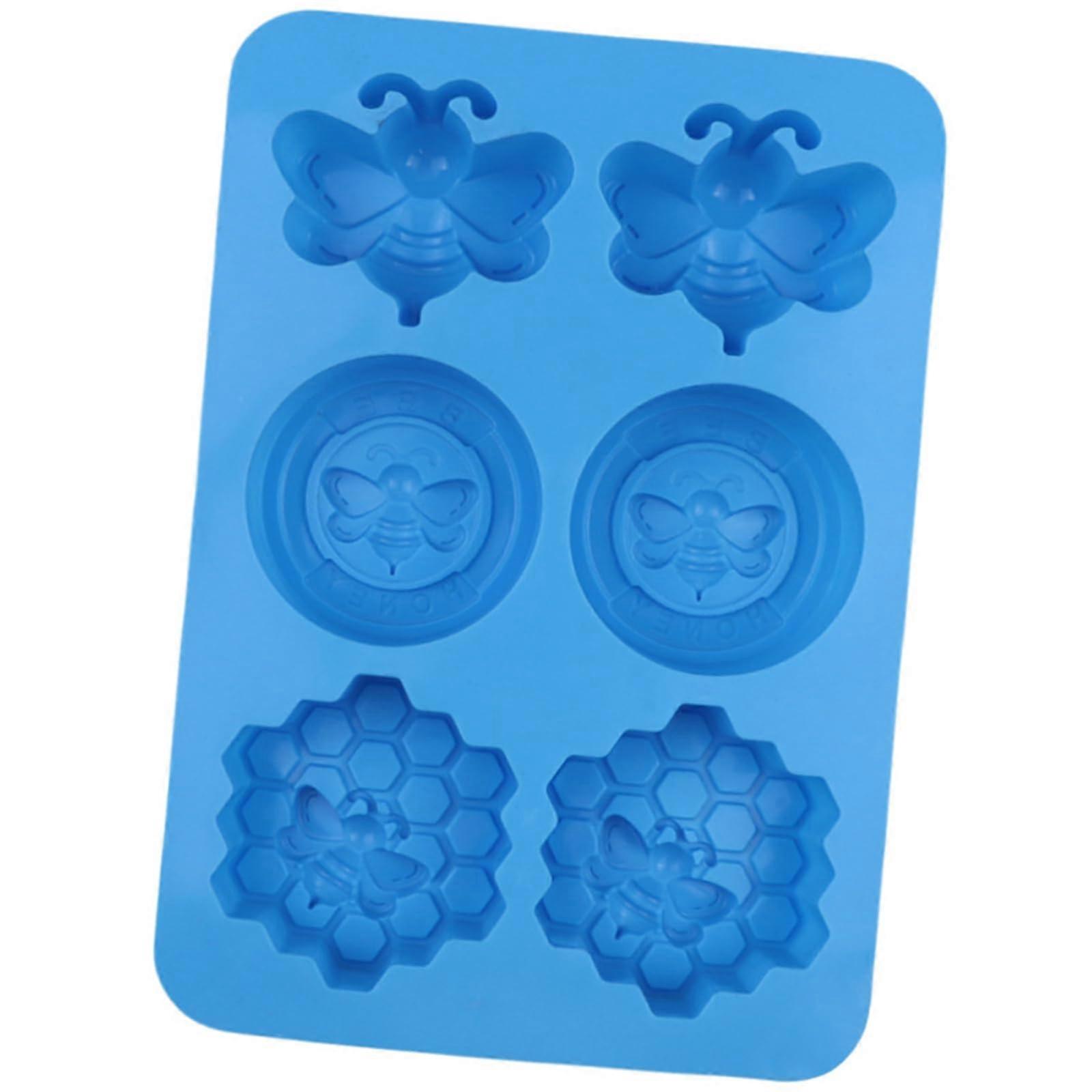 Silicone Baking Mold 6 Cavity Honeycomb Cake Pan for Chocolate Soap and Creative Desserts