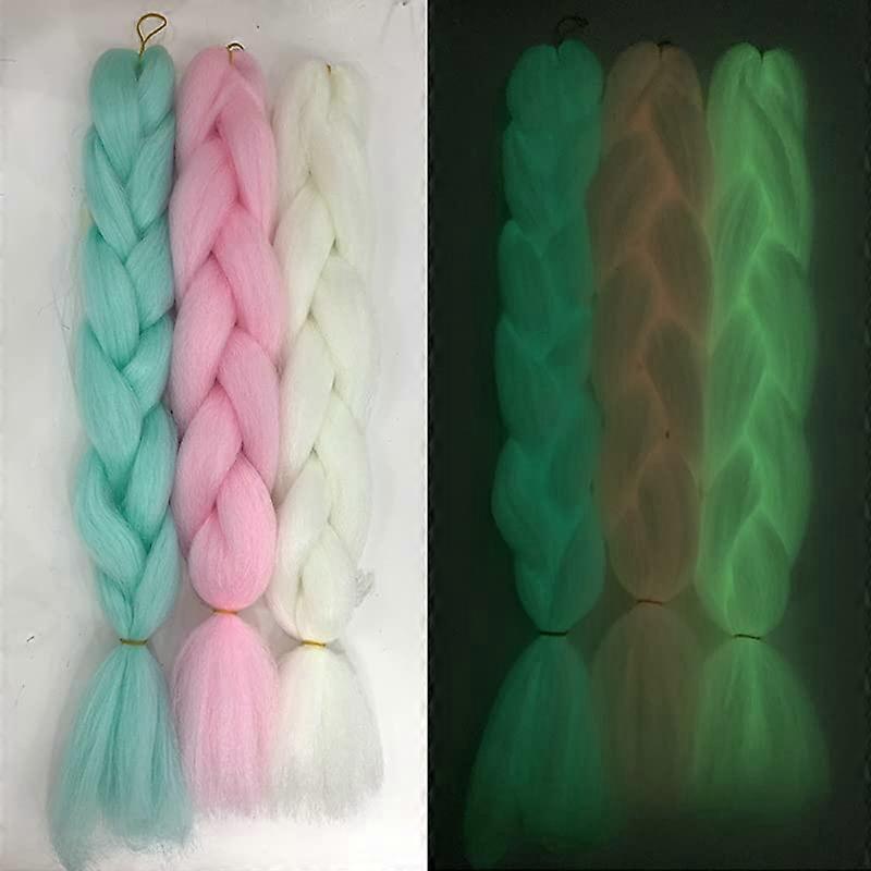 Human Hair Braiding Extensions Green Micro Braids Bundle for Versatile Styling and Natural Look