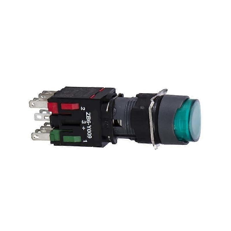 XB6 5V Illuminated Convex Head Push Button Switch with SelfReset and Key Operated Safety