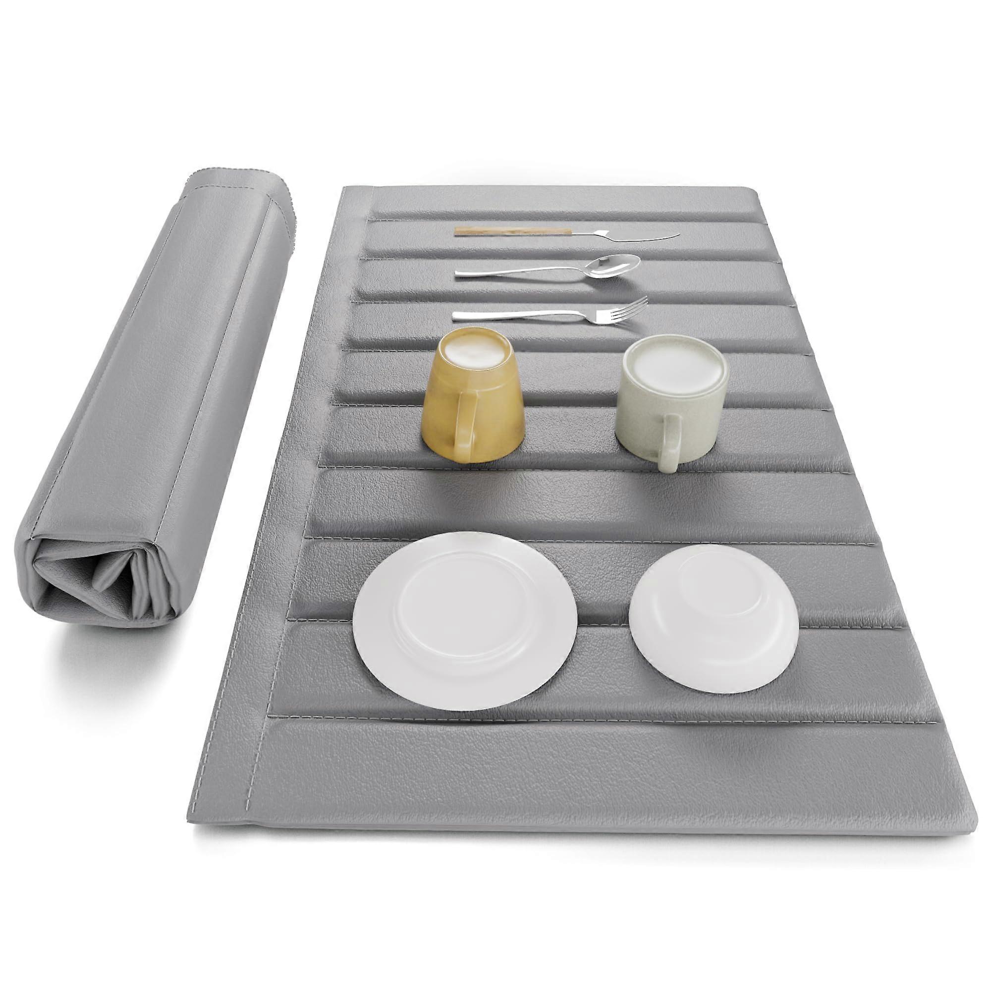 Large Absorbent Dish Drying Mat 25x16 Quick Dry Foldable Diatomaceous Earth Kitchen Counter Mat