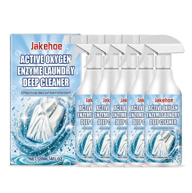1-5x Effective Laundry Stain Remover Spray - Deep, Gentle, 120ml