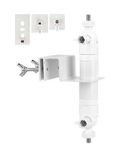 Gutter Mount for Ring Camera and Solar Panel, No Drill 360° Adjustable Weather Resistant White