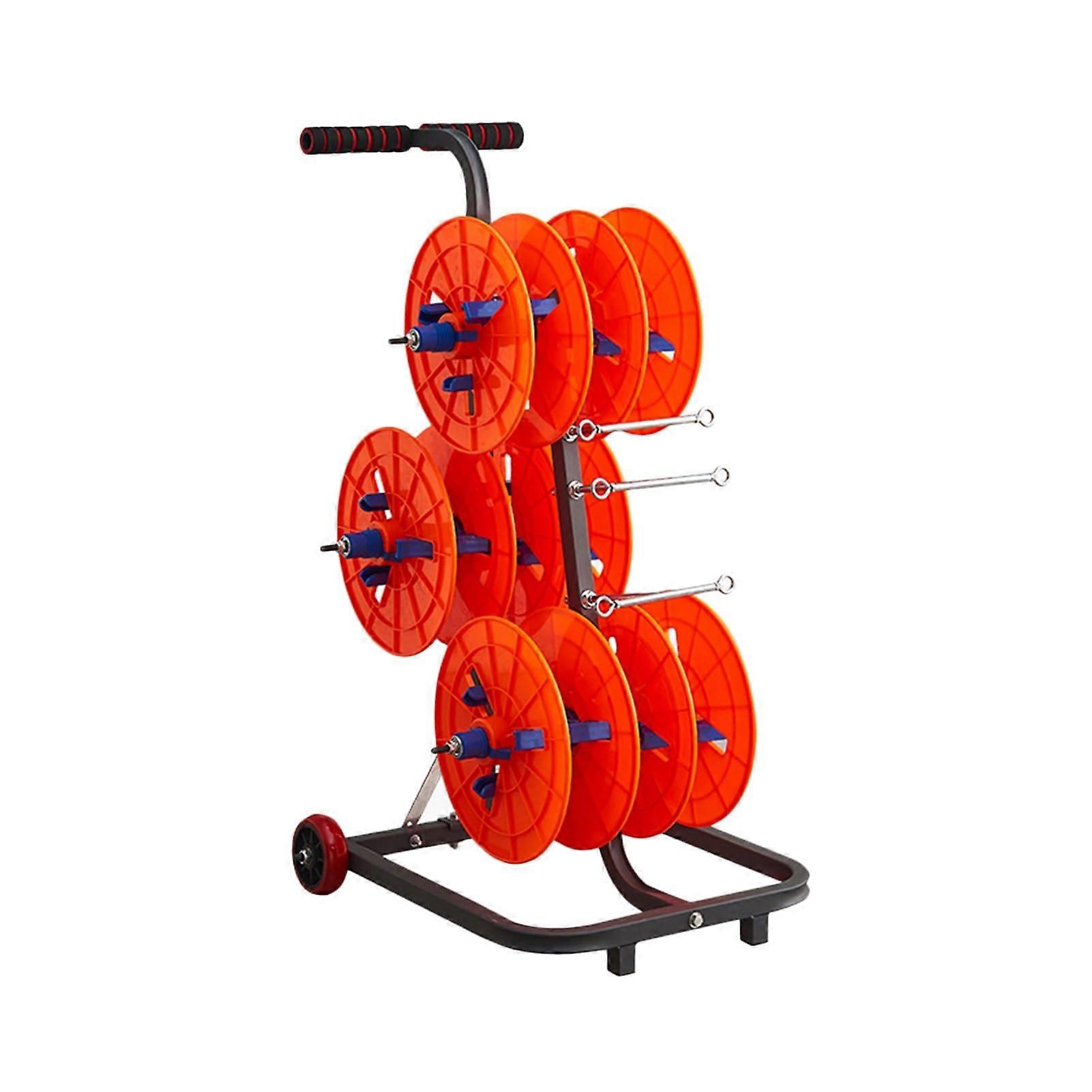 Wire Spool Rack Heavy Duty Metal Cable Dispenser with MultiSpool Storage for Industrial  Use