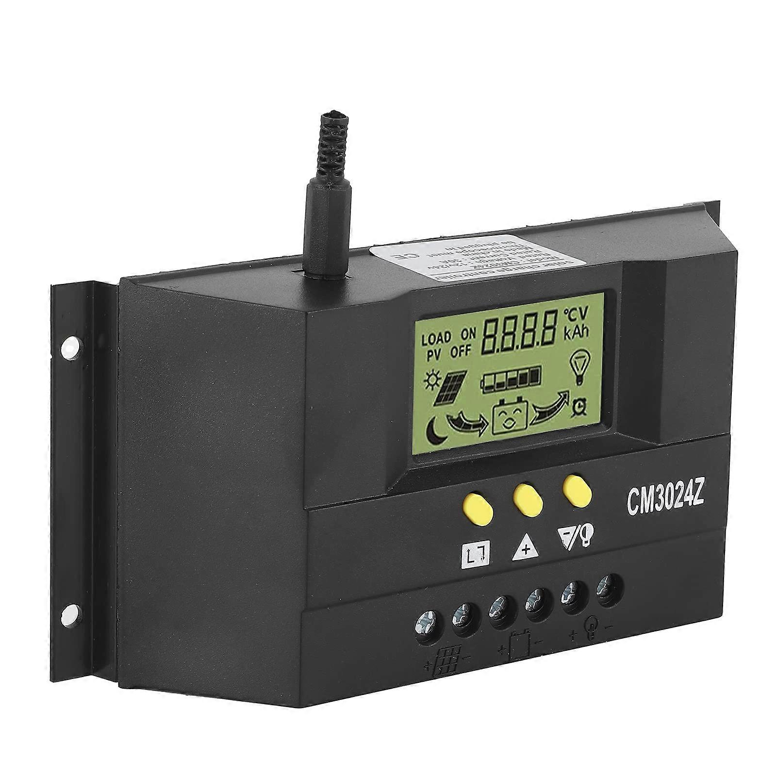 Solar Charge Controller 12V 24V MPPT Smart PWM Charging with Automatic Voltage Detection and Multiple Protections for Solar Panel System