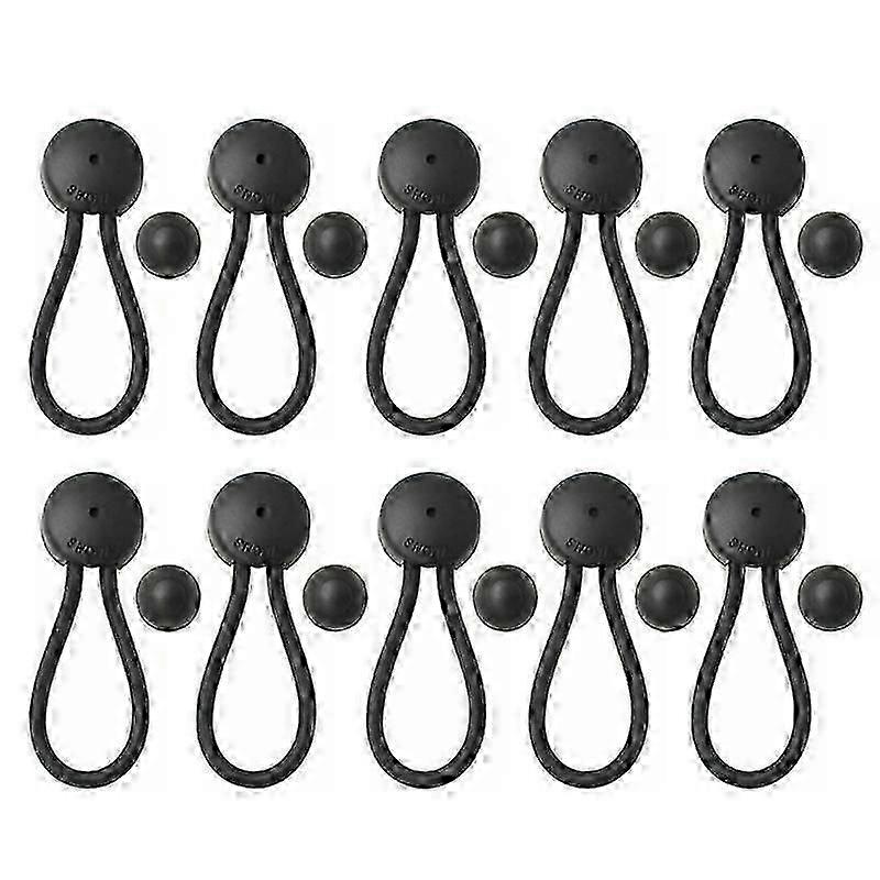 Upgraded shock cord with stayput fastener for canvas