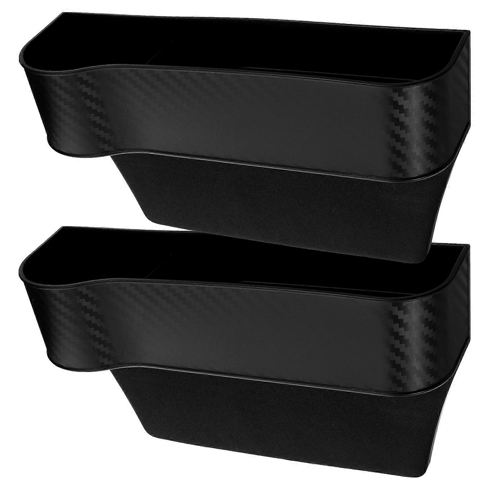 Car Storage Box Plastic Organizer for Multifunctional Use 2Pcs Set