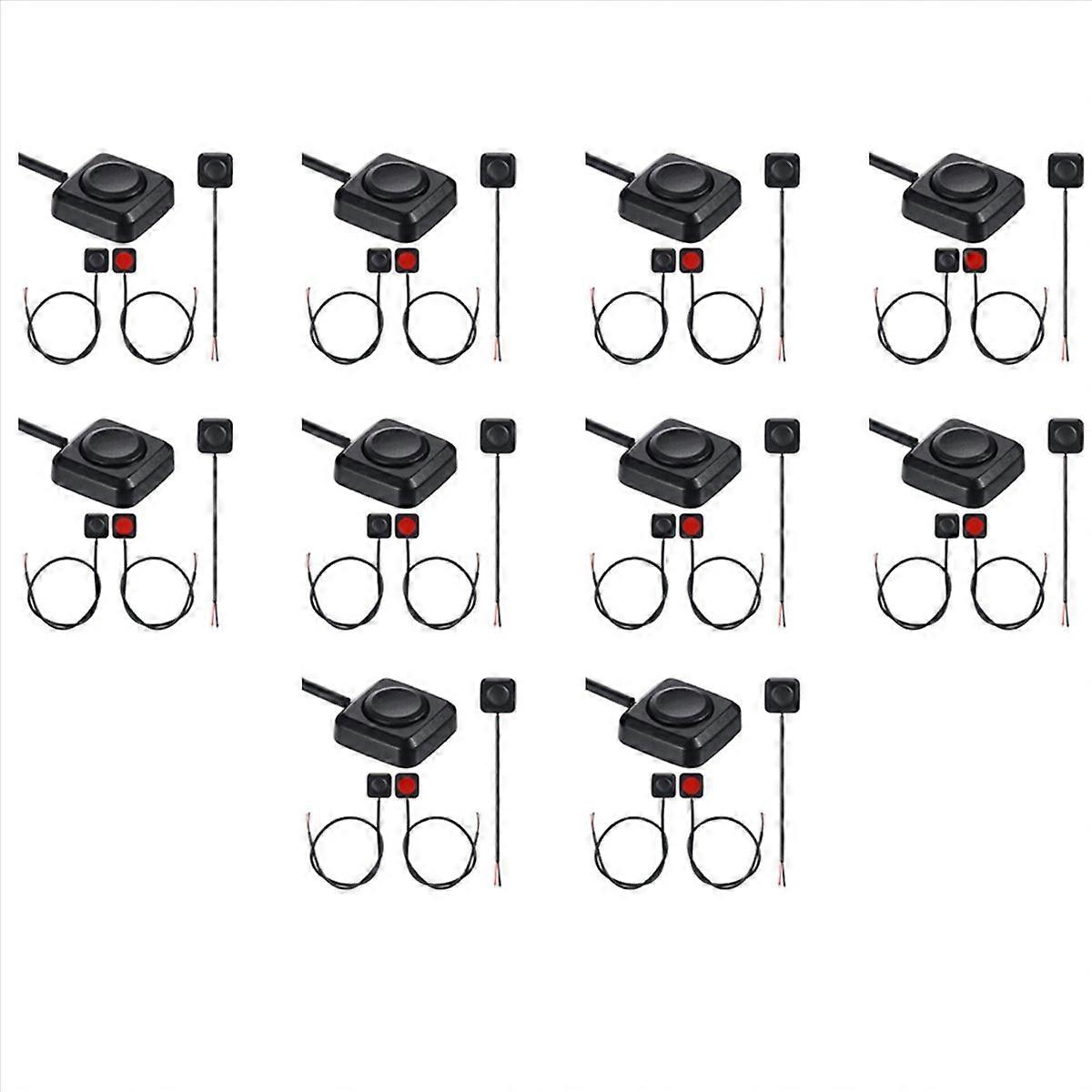40 Pcs Momentary Switch Momentary Push Button on Off Switch 12V 24V Mount Mini Button Switch