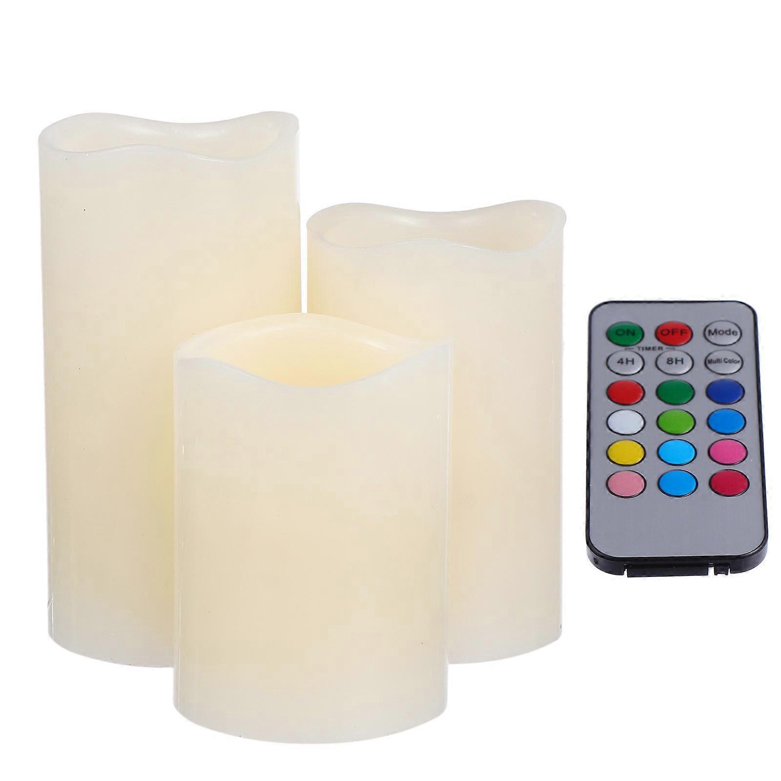 Lampe bougie électronique télécommandée pour décoration (1 ensemble)