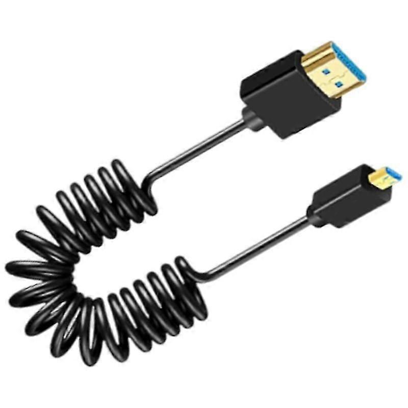 Cable en espiral extensible con blindaje de aluminio 8K UHD2.1