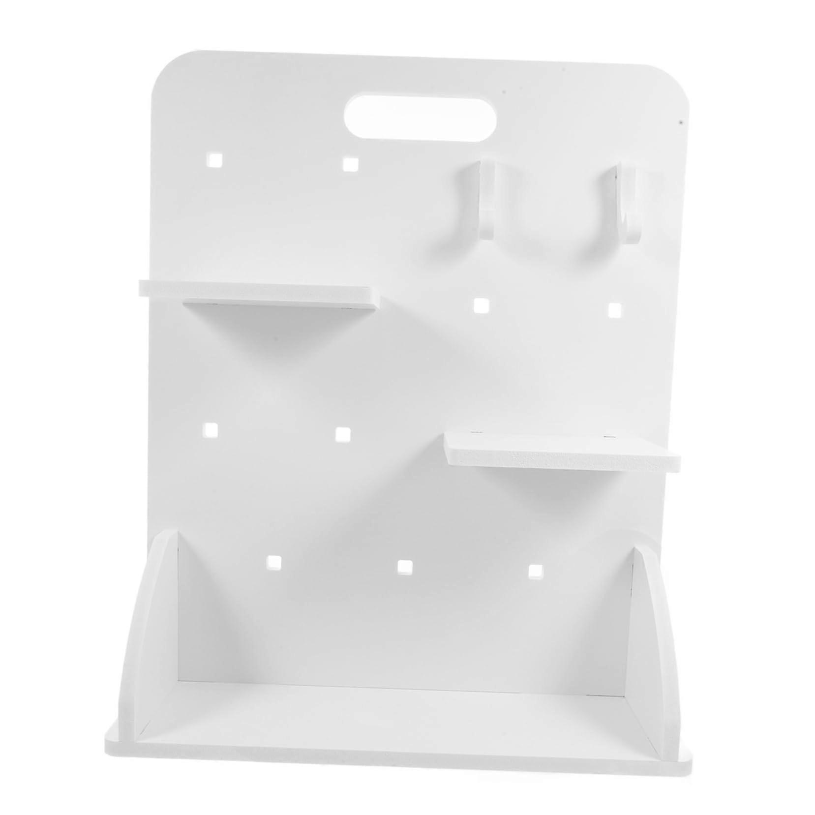 Pegboard Desk Organizer with Hooks, NoDrill Vertical Storage for Efficient Office Workspace