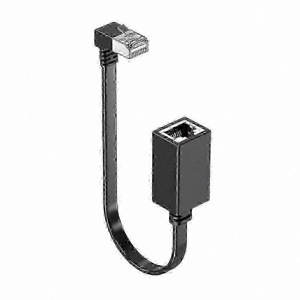 CAT7 90 Degree Right Angle Ethernet Cable for PC Connection 1128 Edition