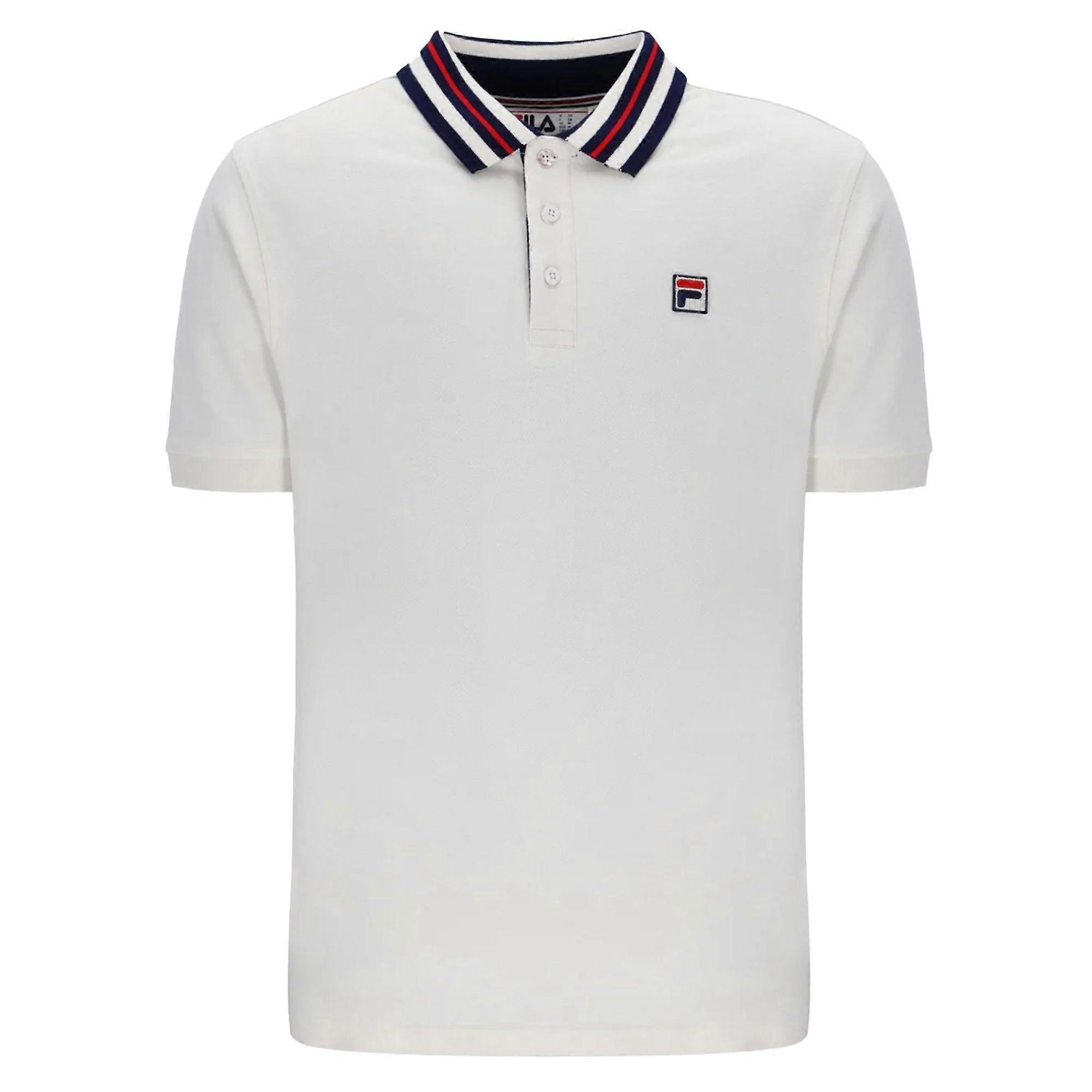 Fila Achille Heritage Contrast Collar Basic Polo Shirt 