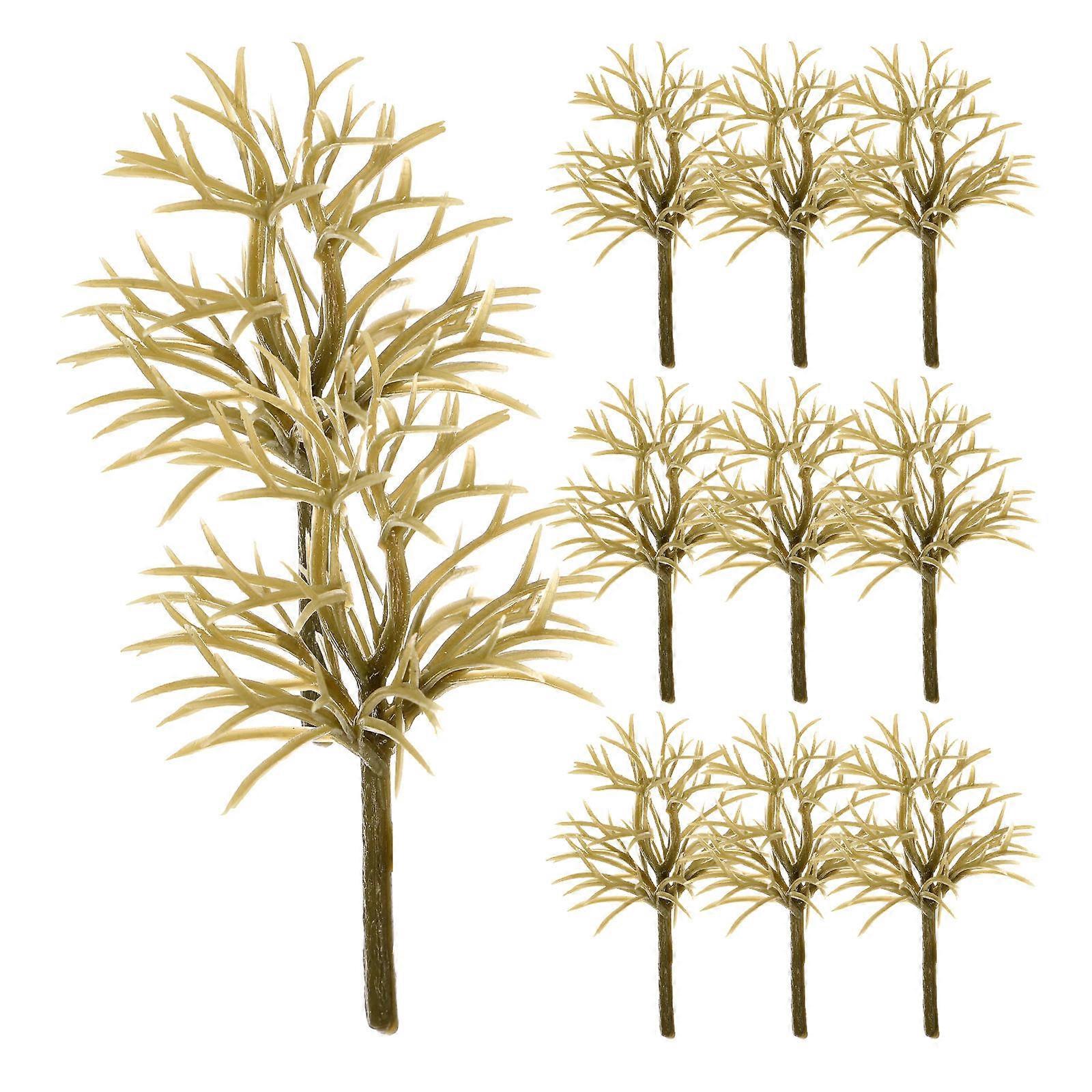 Plastic Miniature Model Tree Model Train Scenery Tree for Craft Decor 30Pcs
