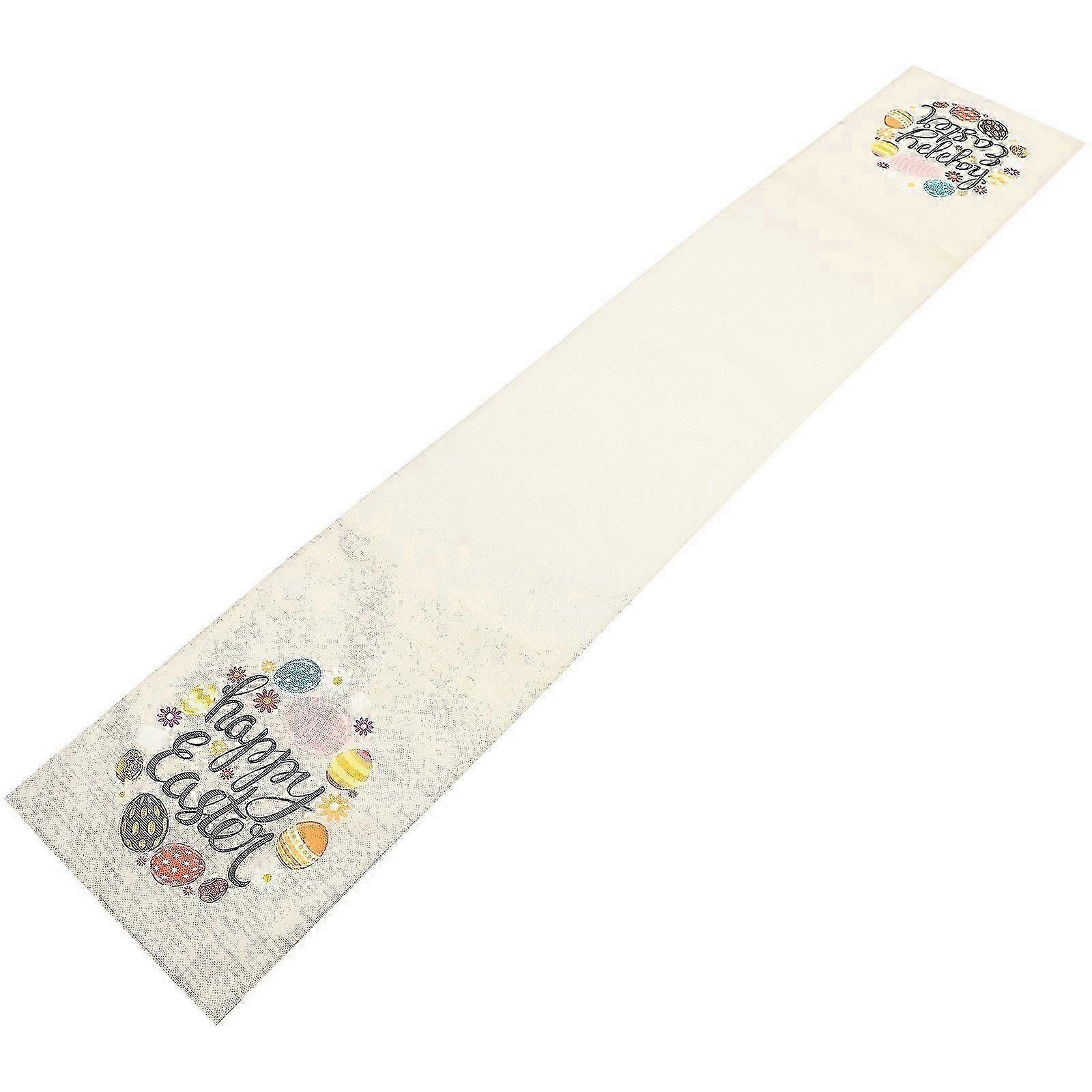 Spring Easter Table Runner Linen for Dining Table Coverage