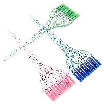 Pincel para coloração de cabelo com cerdas macias, ferramenta de cabeleireiro para tingir os cabelos, conjunto de 3 peças.