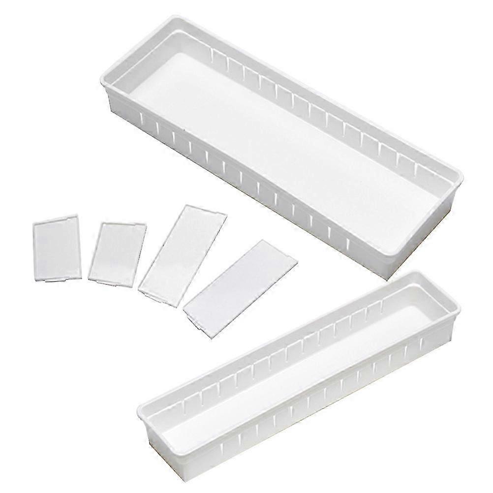Drawer Organizer Compartment Storage Boxes for Storage 2Pcs Plastic Organizers