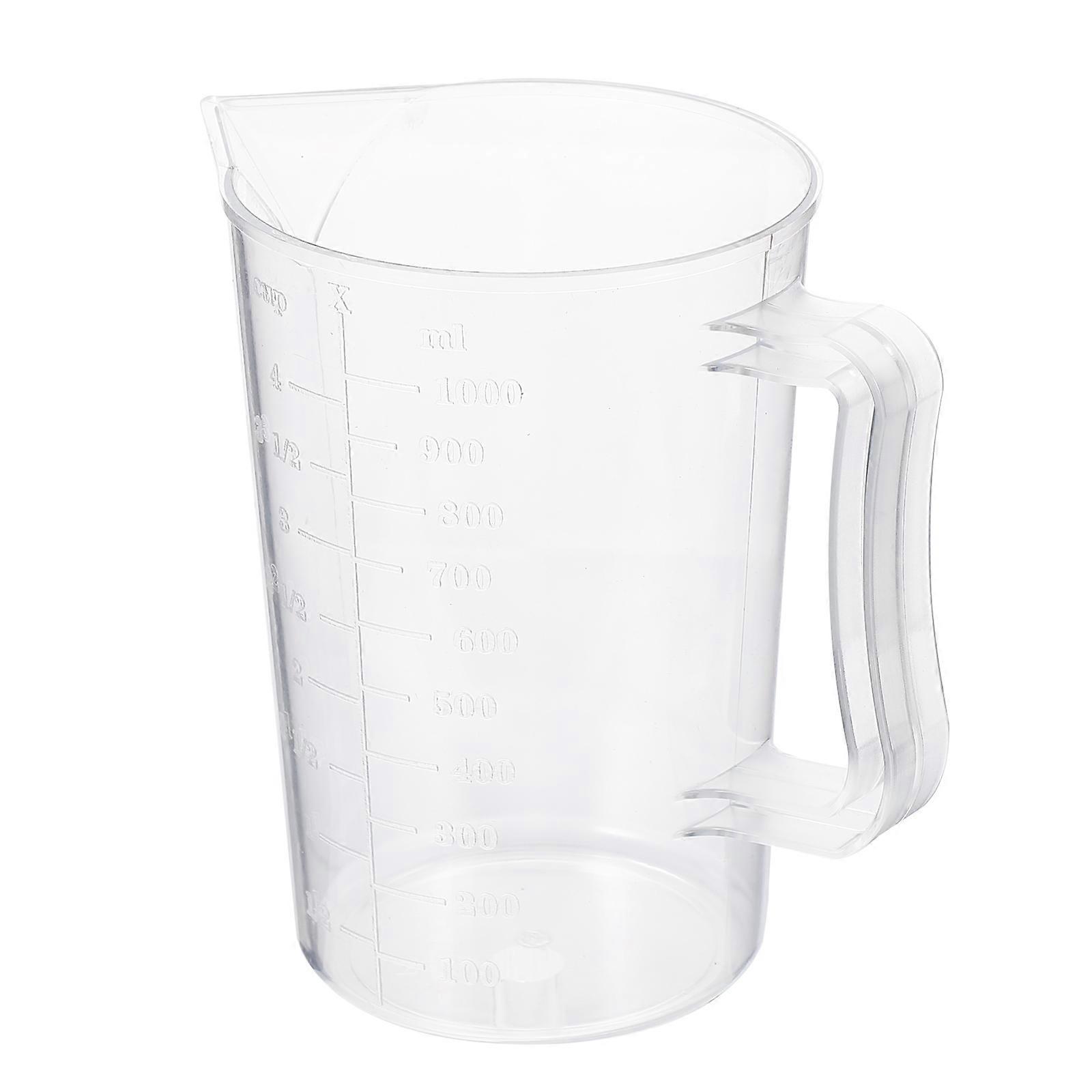 Transparent Measuring Cups Plastic Measuring Jug for Storage Use 1Pcs