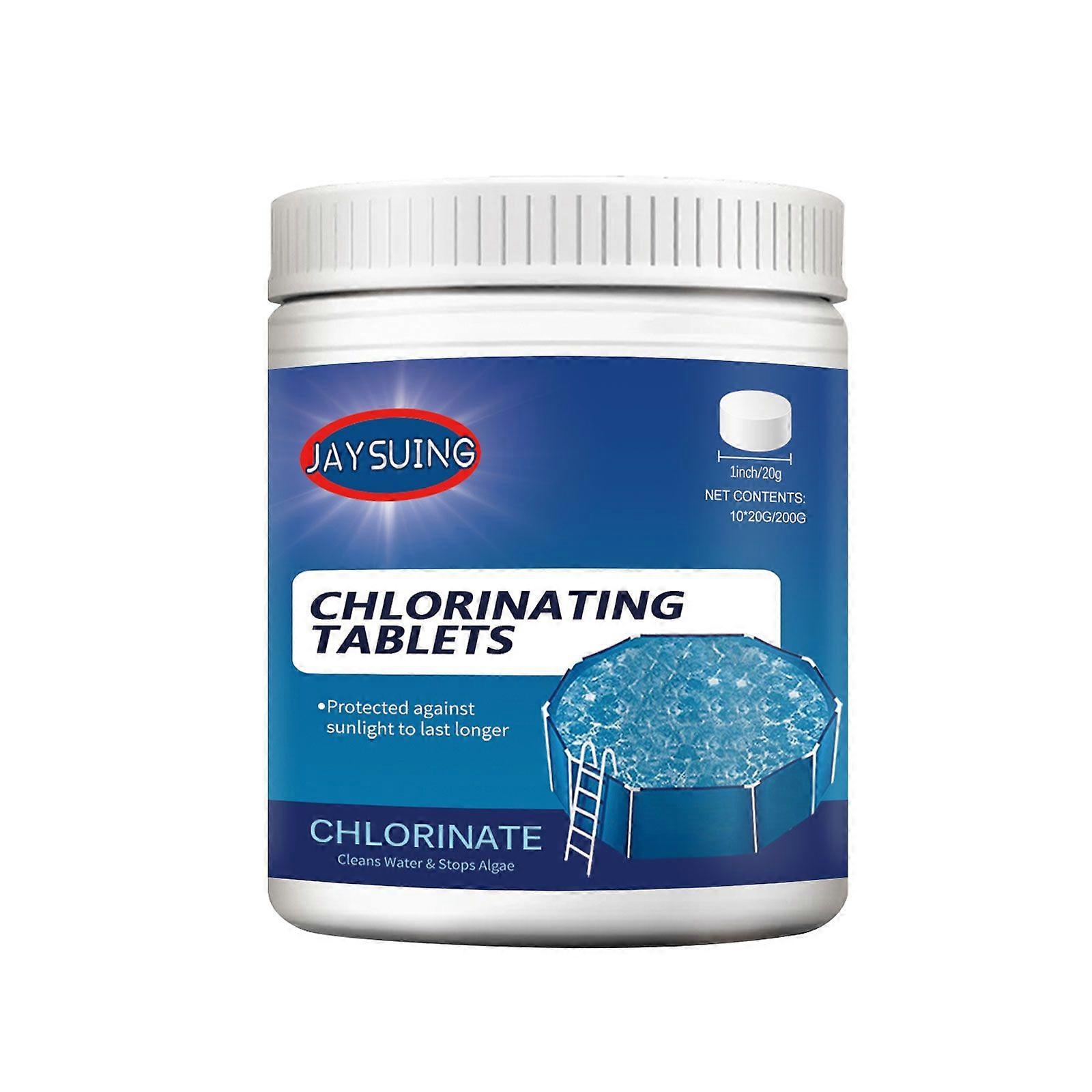 Jaysuing Pool Effervescent Tablets, Multi-Purpose Fast Dissolving Cleaner for Swimming Pool