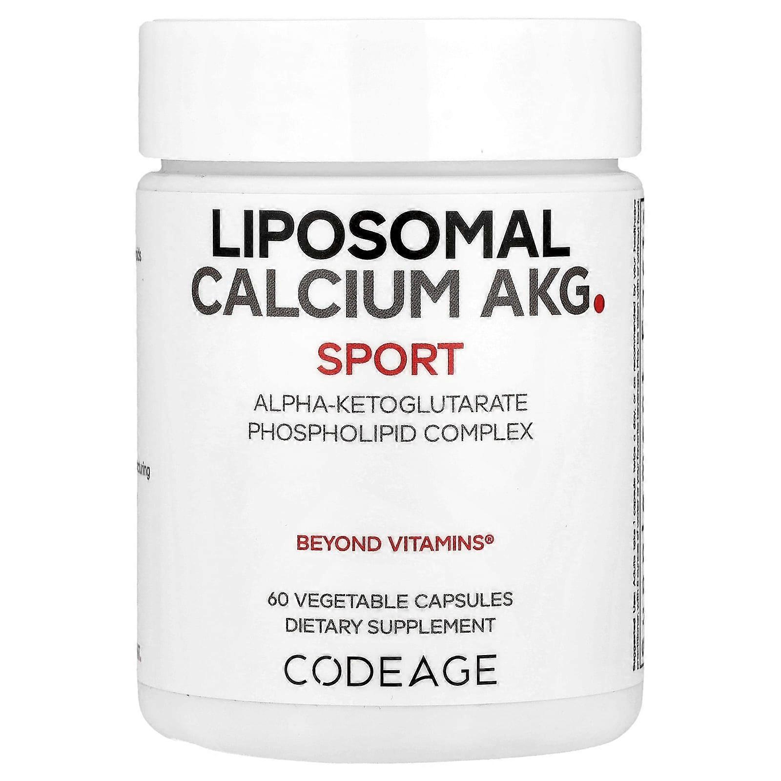Codeage, Liposomal Calcium AKG, 700 mg, 60 Vegetable Capsules