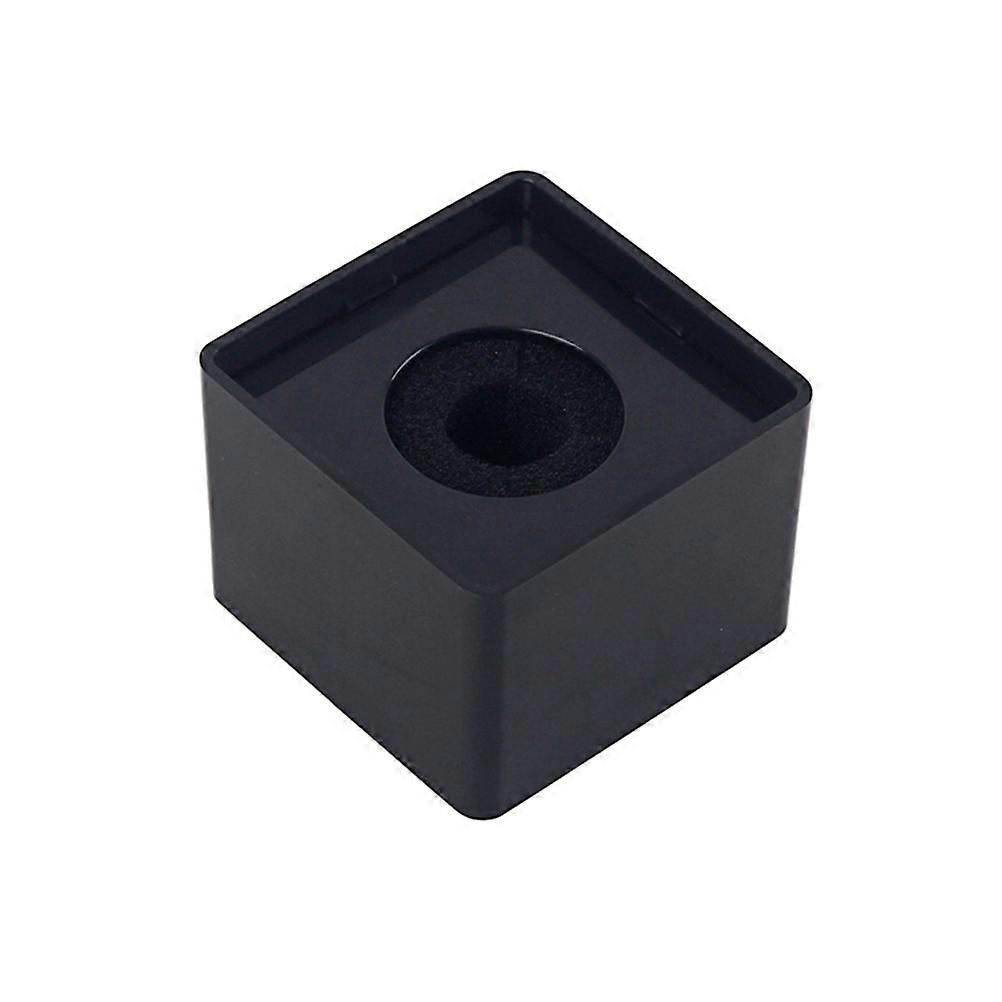 Handheld Interview Square Cube Shaped Microphone Station Logo Flag Station SA100 (Black)