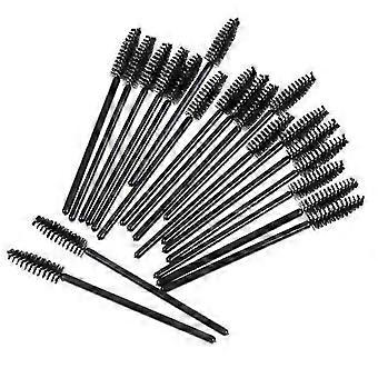100 Disposable Eyelash Extension Brush Comb Spiral Mascara Wands Applicator