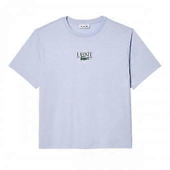Lacoste Dame / Dame Trykt Bomuld Relaxed Fit T-Shirt
