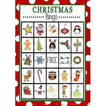 Christmas Bingo 8 Cards Game 2026 Holiday PDF High Quality File fun Holidays