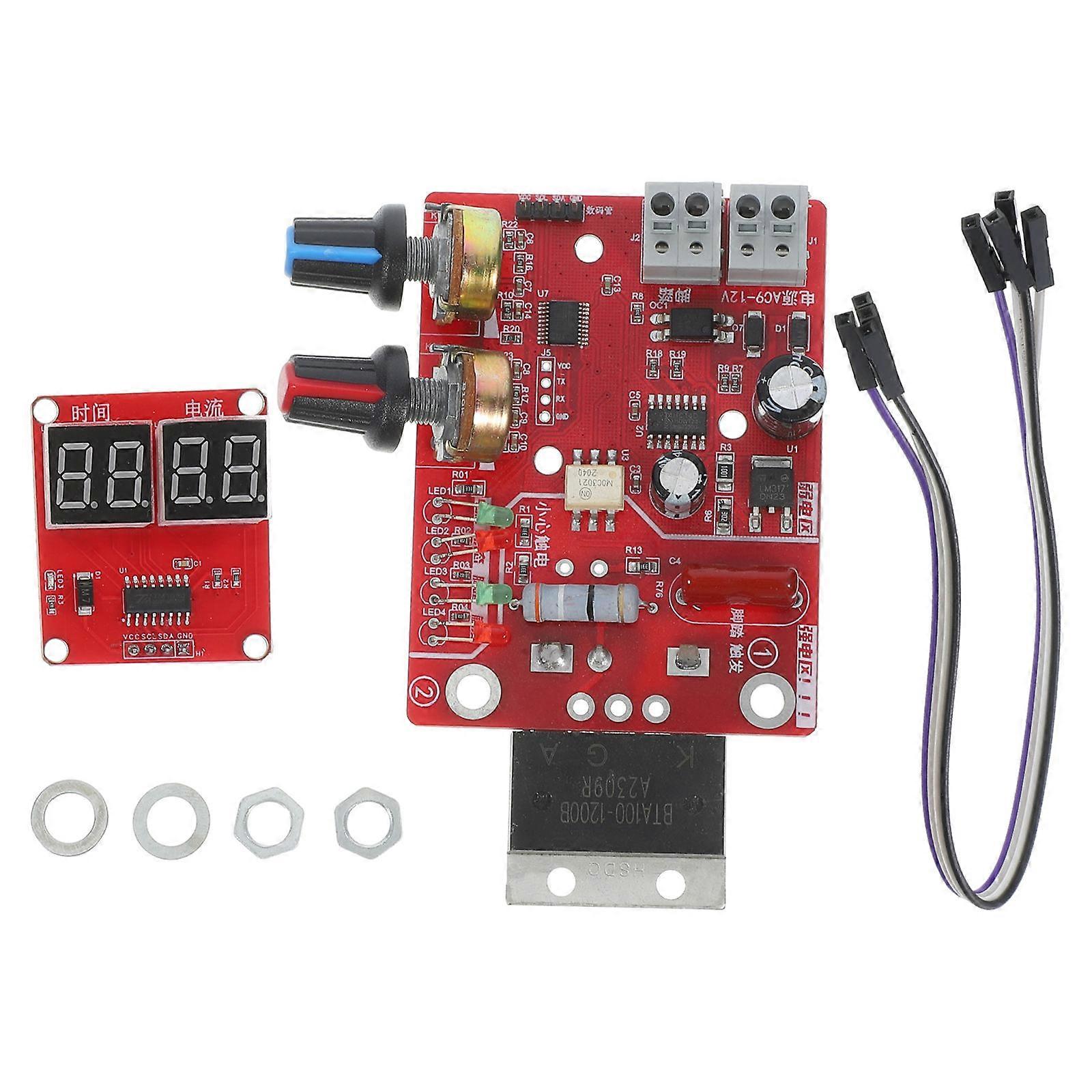 Spot Welder Control Board Adjustable 100A Digital Display DIY Controller Board