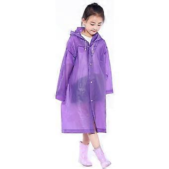 Rain coat hooded for girl clear waterproof reusable