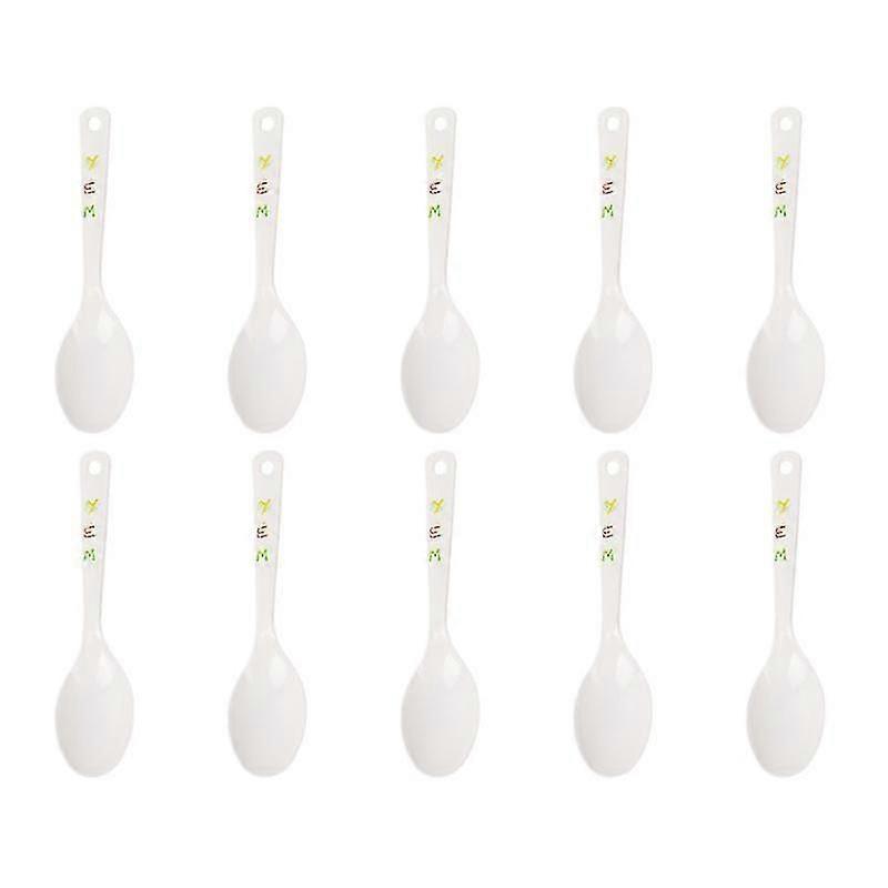 10pcs Kitchen Tableware, Plastic Spoons