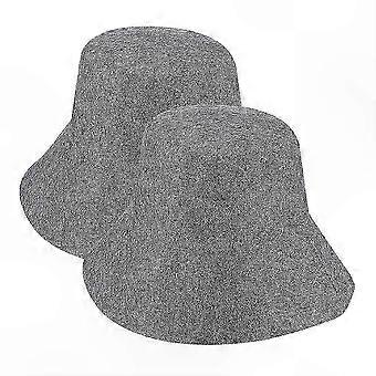 2-Pack Felt Bath Hat compatible withSauna and Shower Use Unisex Stylish Bathroom Accessory with Water Absorption Feature
