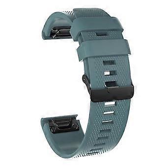 Pulseira de silicone cinza escuro de 20 mm para Garmin Fenix ​​5S 6S Pro, pulseiras para smartwatch.