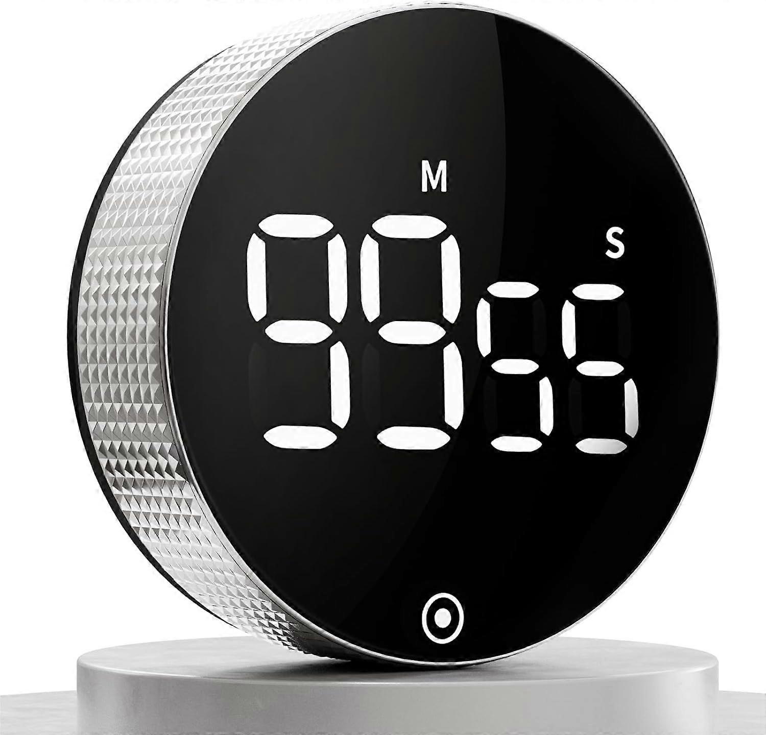 nice Digital Kitchen Timers, Magnetic Visual Timer Large LED Display Magnetic Countdown Countup Timer Volume Adjustable for Classroom Cooking Baking T