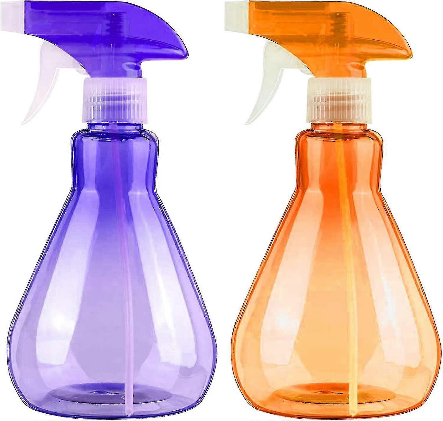 2 Pack 500m Empty Spray Bottles Mist Stream Plastic Bottles Durable Trigger Sprayer
