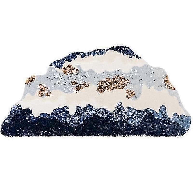 Moss shape absorbent bathroom mat