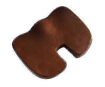 Memory Foam Seat Cushion With Removable Microfiberbrown