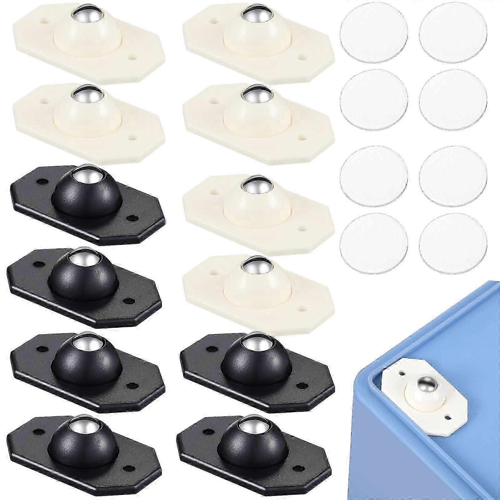 16Pcs Replaceable Casters Multi-function Mini Casters Household Adhesive Wheels Box Supply