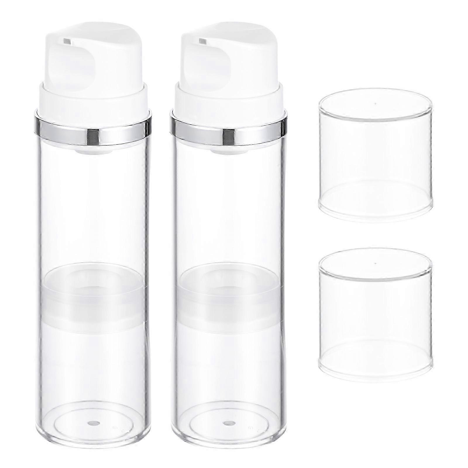 Airless Pump Bottle Empty Refillable Lotion Dispenser for Storage 8Pcs