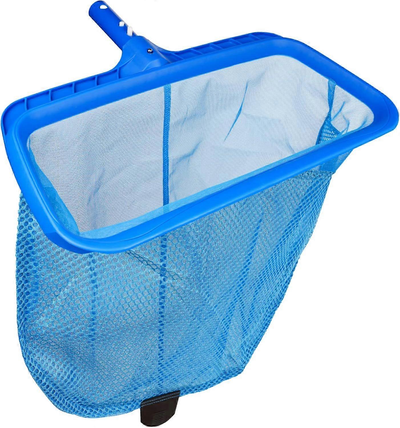Swimming Pool Skimmer Net, Fine Mesh Pool Leaf Rake Net with Double-Layer Deep