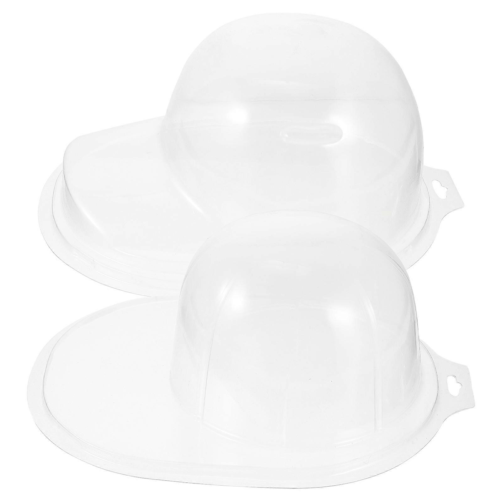 2pcs  Plastic Caps Holders Hat Brackets Useful Caps Storage Boxes (Transparent)