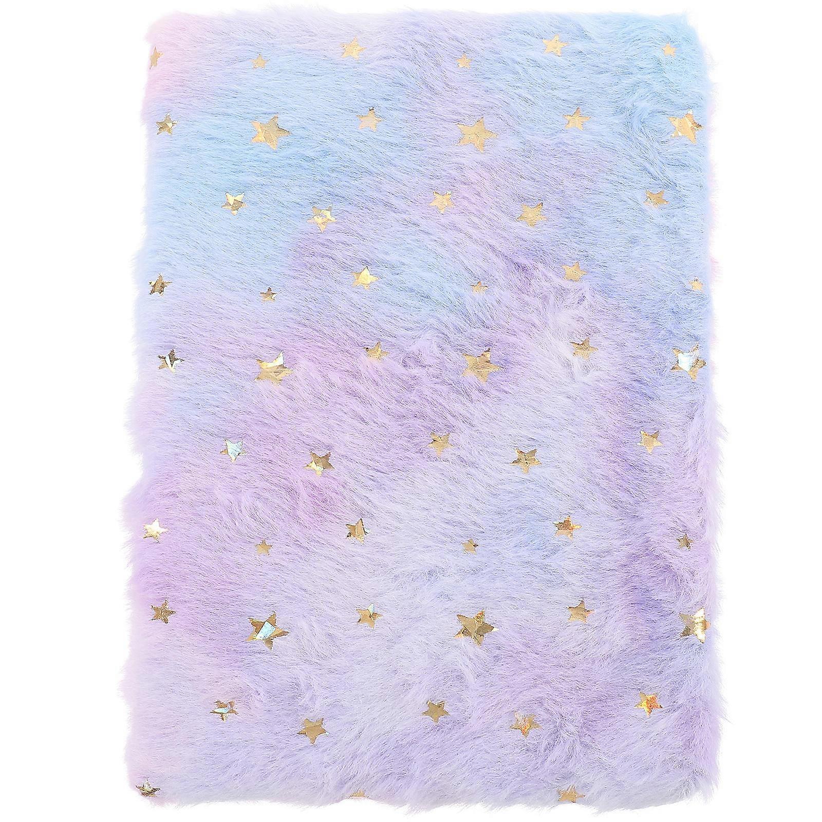 Fluffy Diary Notebook for Taking Notes Plush Office Cartoon Notepad