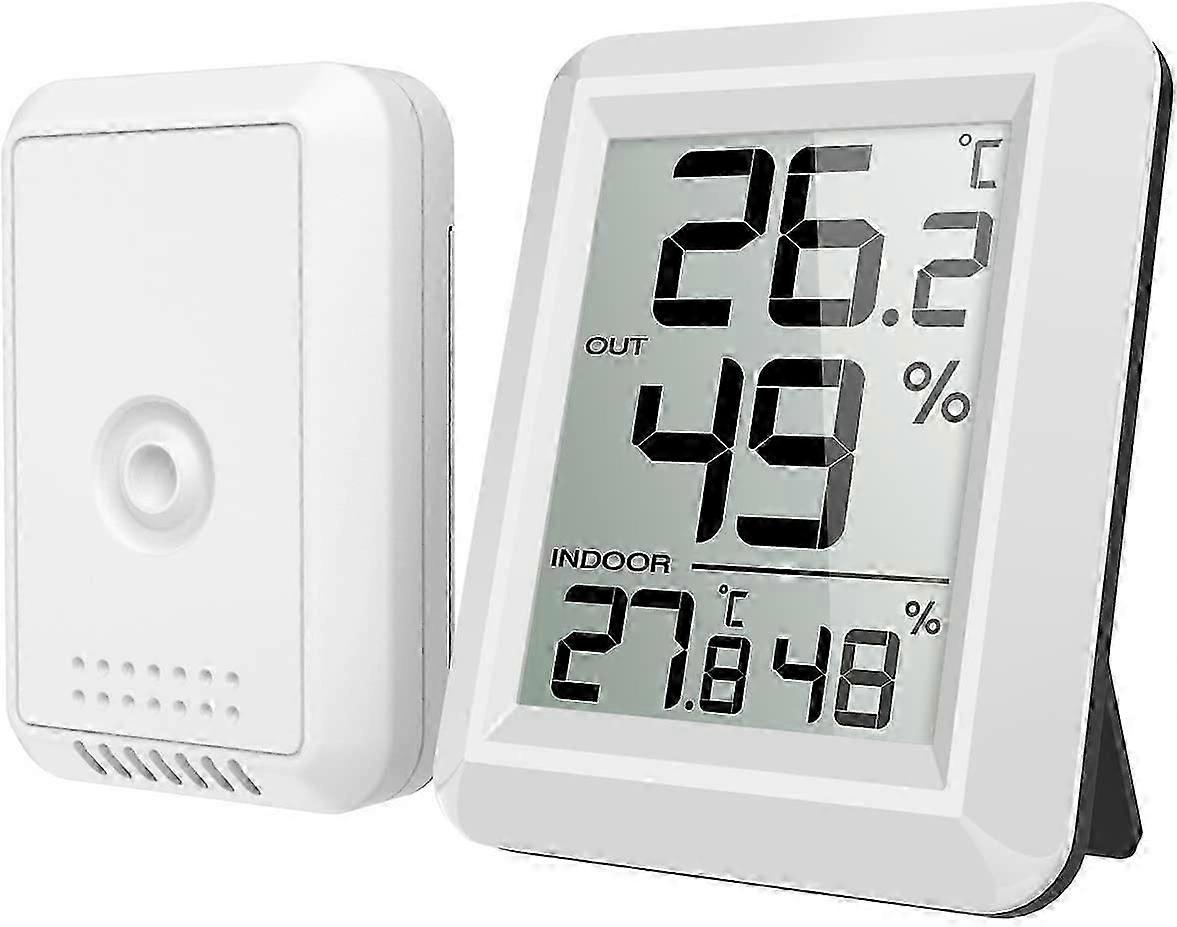 Inomhus- och utomhustermometer, smart termometer med trådlös utomhussensor