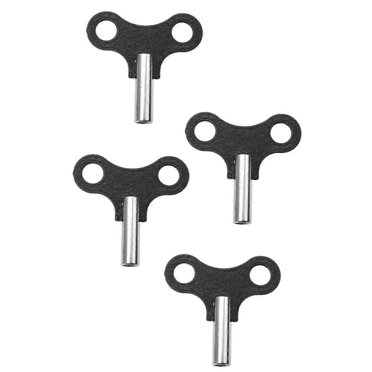 4pcs Vintage Clock Winding Key Set Durable Iron Replacement Keys for Antique Clock