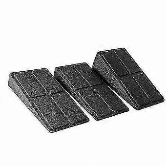 Conjunto de 3 peças de cunhas de ioga antiderrapantes ajustáveis ​​para agachamento, prancha inclinada para alongamento dos pés, ideal para academia e exercícios.