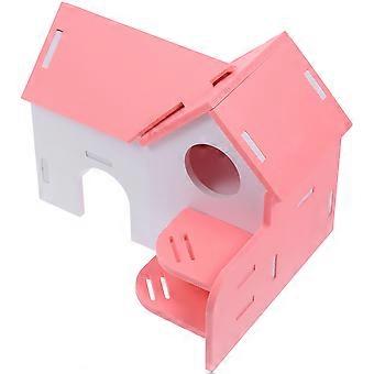 Small Hamster Hideout Colorful House Hamster Villa Hideout 1Set