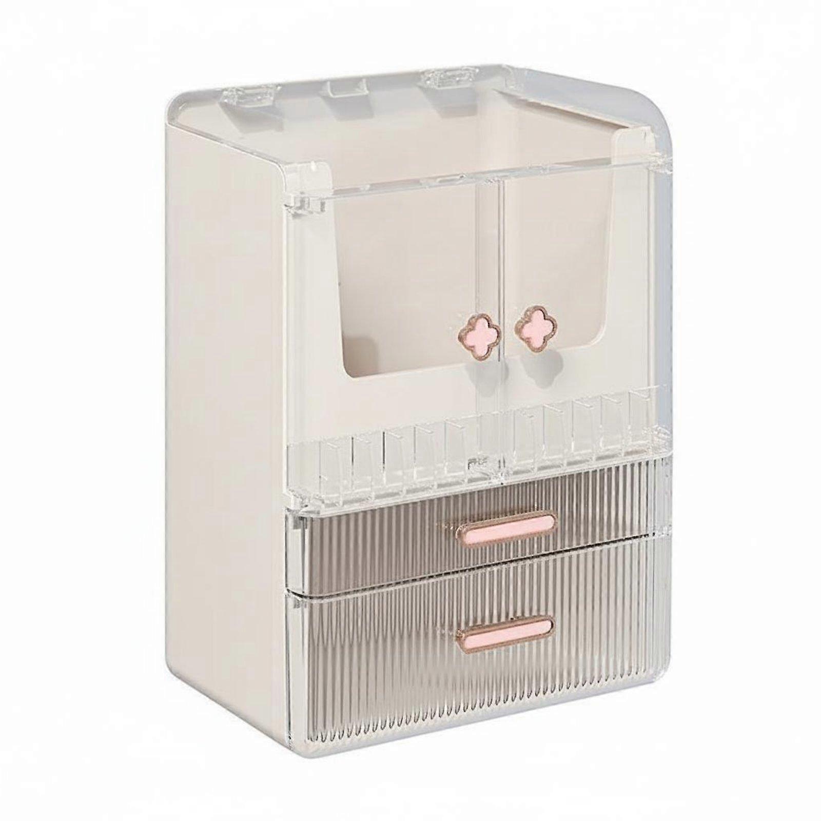 Desktop Cosmetic Storage Box Elegant Design Dustproof Makeup Storage Box