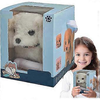 Interactive Robot Puppy Plush Toy: Realistic Walking, Barking & Electronic Pet Dog for Kids Gift