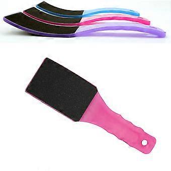 Ferramenta dupla face para cuidados com os pés com escova esfoliante.