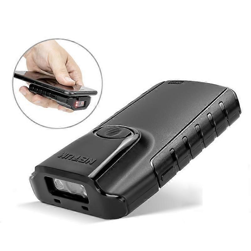 2D QR Barcode Cell Phone Back Clip Portable Wireless Bluetooth Scanner
