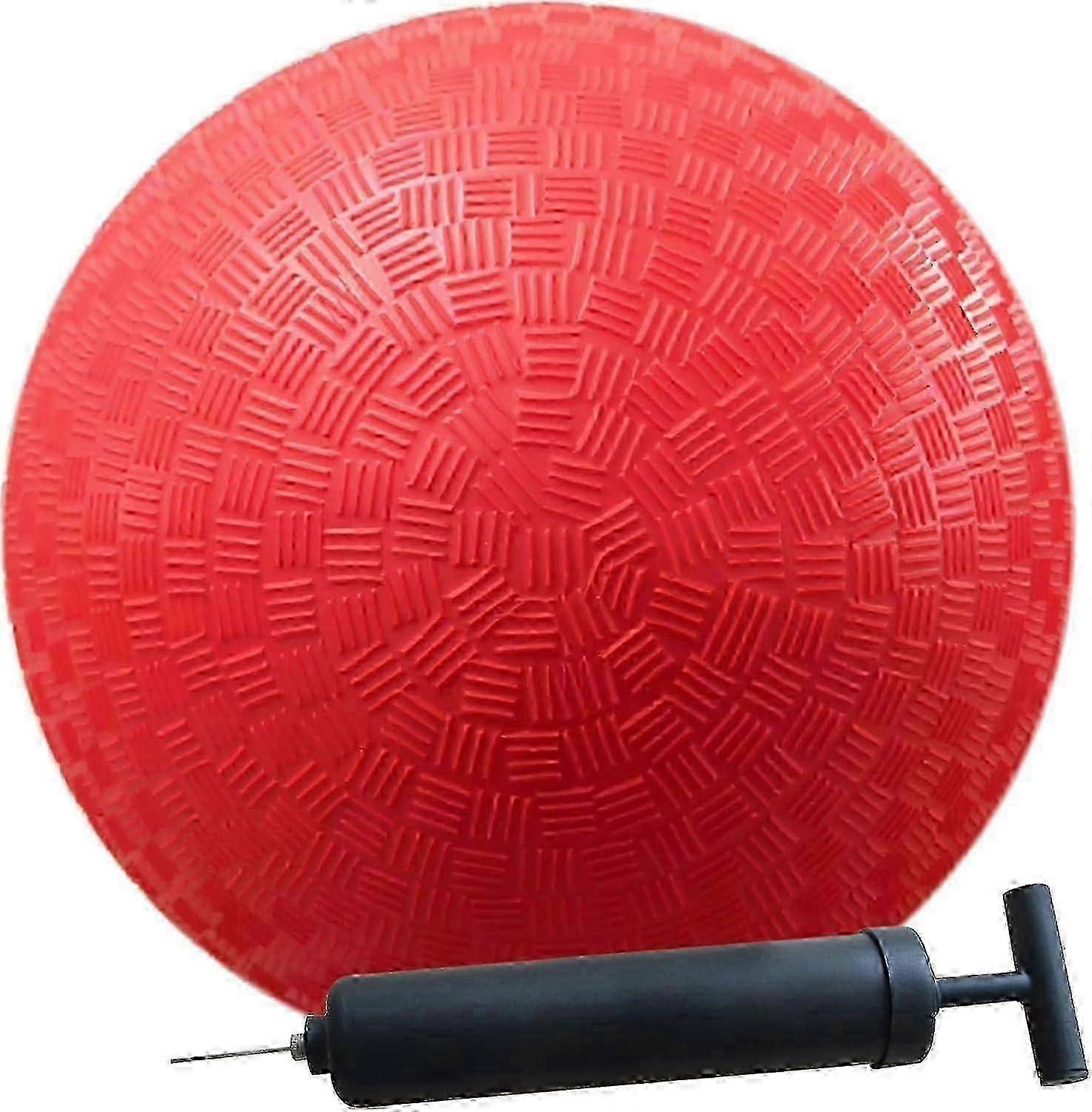 Official 8.5-Inch Dodgeball with Pump, Red